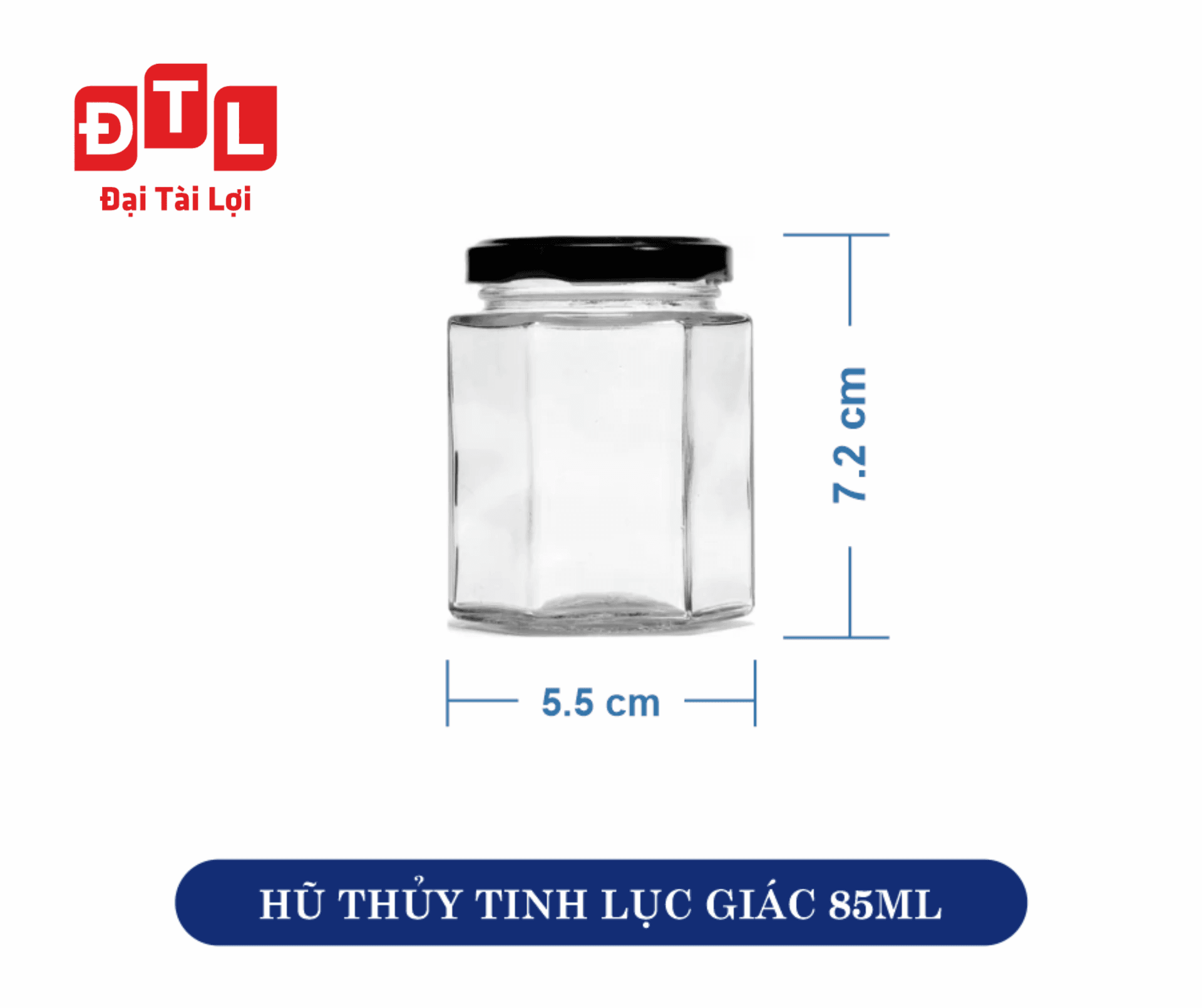 Hũ Lục Giác 50 ML (Hình 1)