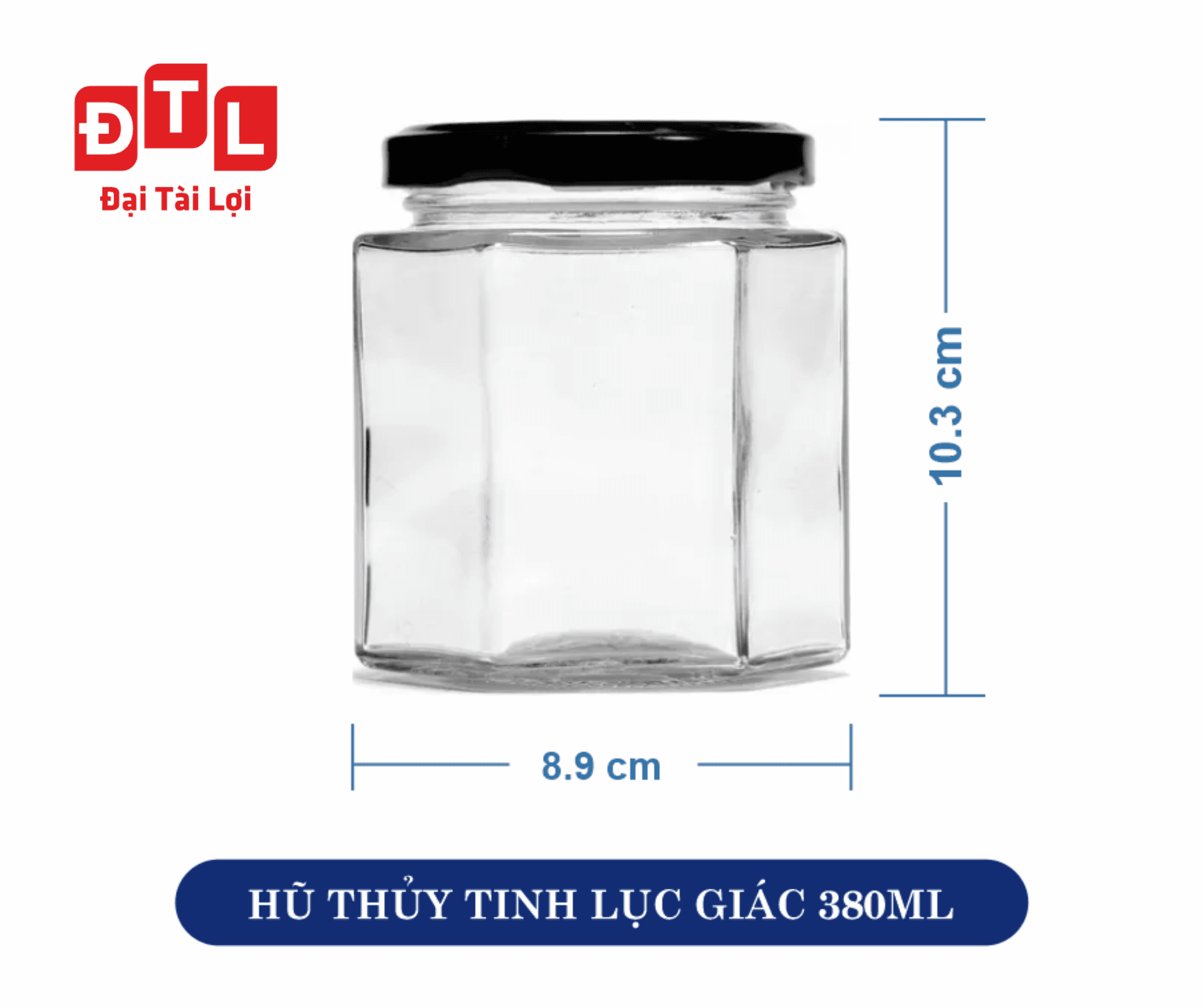 Hũ Lục Giác 380 ML (Hình 1)